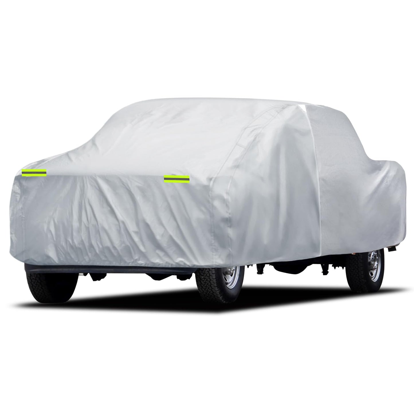 6 Layers SUV Car Cover Waterproof All Weather for Automobiles, Size A5 with Zipper & Cotton Universal Fit for Buick Encore, Chevrolet Trax, Ford Escape (Up to 181inch), Silver
