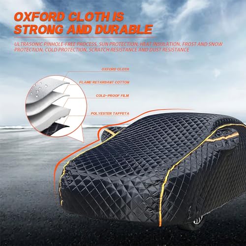 Hail Protector Truck Cover, Compatible with Ford F150 250/Chevy Silverado/GMC Sierra/Dodge Ram 1500/Toyota Outdoor Waterproof Car Cover All Weather, Fit Truck Length Up to 242"