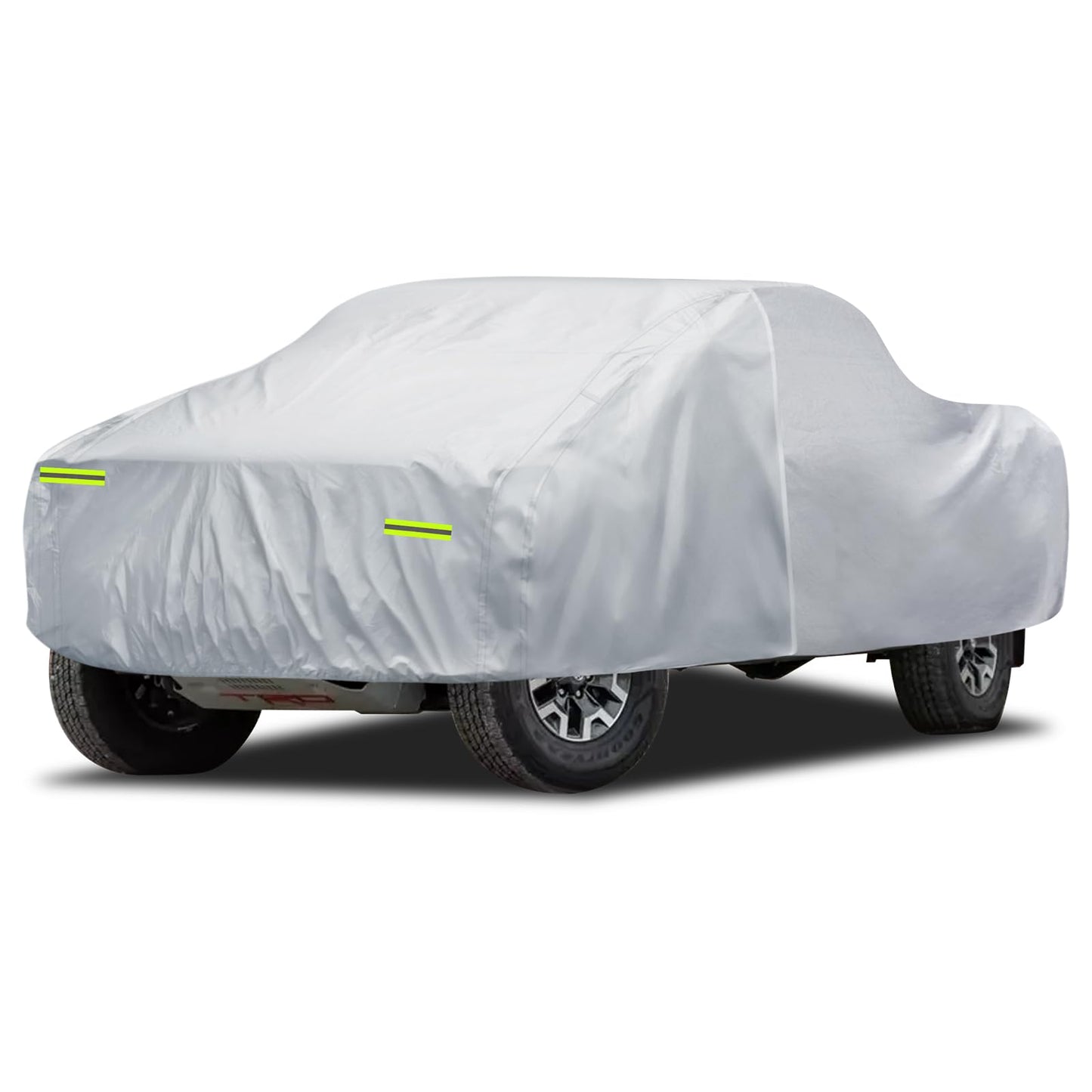 6 Layers SUV Car Cover Waterproof All Weather for Automobiles, Size A5 with Zipper & Cotton Universal Fit for Buick Encore, Chevrolet Trax, Ford Escape (Up to 181inch), Silver