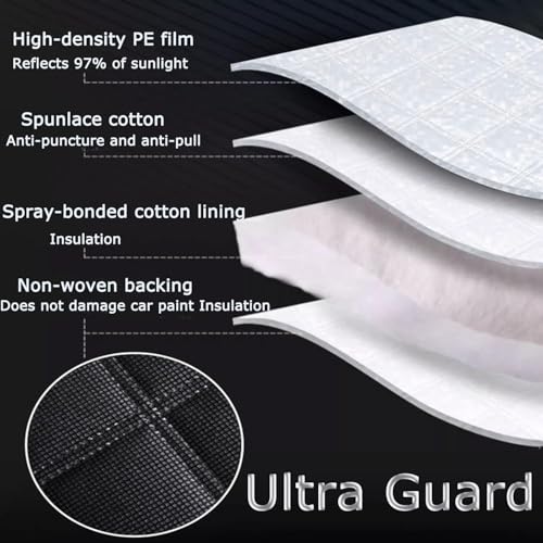 Hail Protector Truck Cover, Compatible with Ford F150 250/Chevy Silverado/GMC Sierra/Dodge Ram 1500/Toyota Outdoor Waterproof Car Cover All Weather, Fit Truck Length Up to 242"
