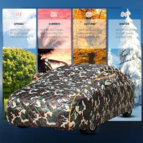 Hail Protector Truck Cover, Compatible with Ford F150 250/Chevy Silverado/GMC Sierra/Dodge Ram 1500/Toyota Outdoor Waterproof Car Cover All Weather, Fit Truck Length Up to 242"