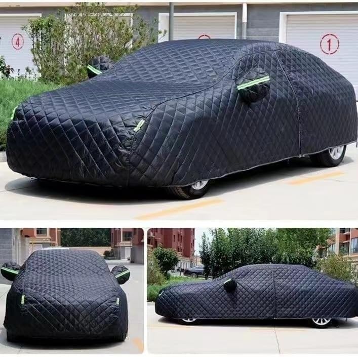 Hail Protector Car Cover Truck Compatible with Ford F150 250/Chevy Silverado/GMC Sierra/Dodge Ram 1500/Toyota Tundra, 5 Layers Hail Car Cover(Black,Fit Truck Length Up to 242")