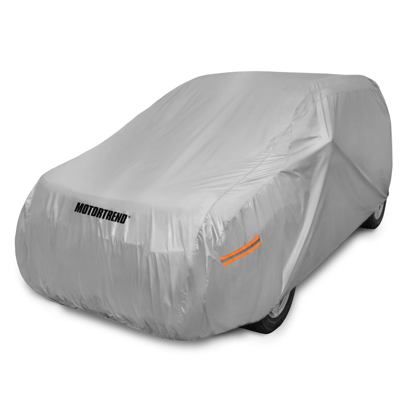 6-Series Multi-Layered Waterproof SUV & Van Car Cover - Heavy Duty Vehicle Outdoor Indoor Inner Fleece-Lined Snow Rain Sun UV Dust Exterior Protection Full Coverage (XL - max Length 225")