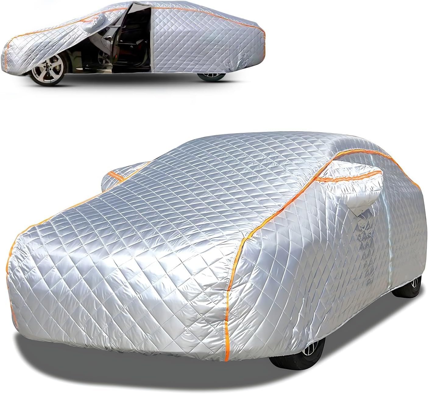 Hail Protector Truck Cover, Compatible with Ford F150 250/Chevy Silverado/GMC Sierra/Dodge Ram 1500/Toyota Outdoor Waterproof Car Cover All Weather, Fit Truck Length Up to 242"