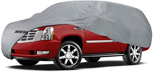 Motor Trend SafeKeeper Heavy Duty Car Cover Waterproof All Weather, Multi-Layered Truck SUV Car Cover for Snow Rain Sun UV Protection, Full Exterior Car Covers for Automobiles (Fits up to 210" Length)