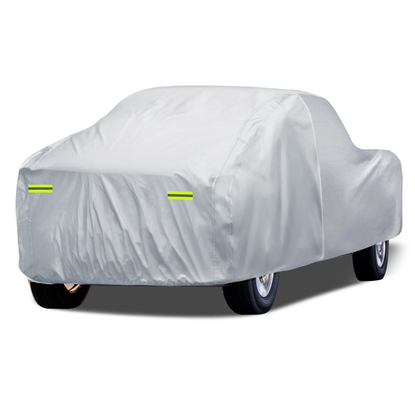 6 Layers SUV Car Cover Waterproof All Weather for Automobiles, Size A5 with Zipper & Cotton Universal Fit for Buick Encore, Chevrolet Trax, Ford Escape (Up to 181inch), Silver