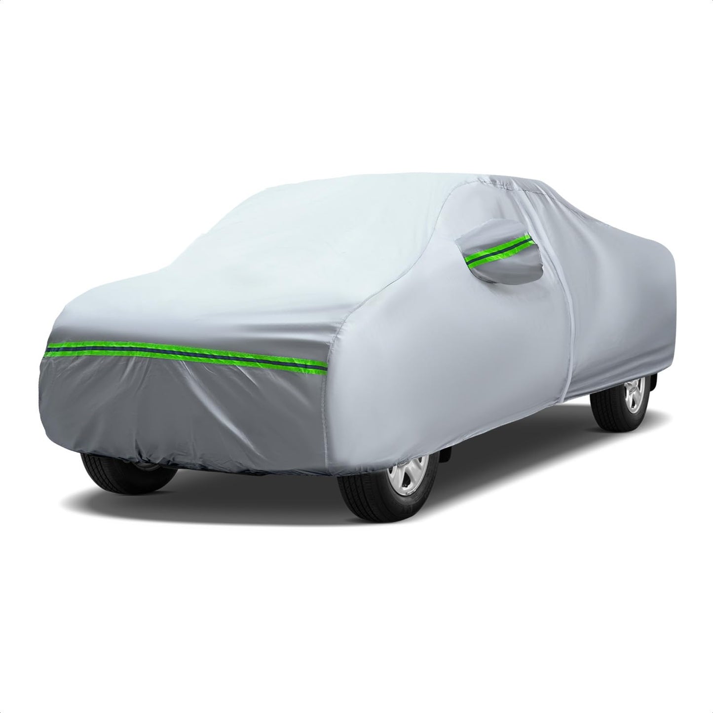 6-Layers Premium MPV Car Cover Waterproof All Weather Weatherproof UV Sun Protection Snow Dust Storm Resistant Outdoor Exterior Custom Form-Fit Full Padded Car Cover with Straps 199"-210" K17