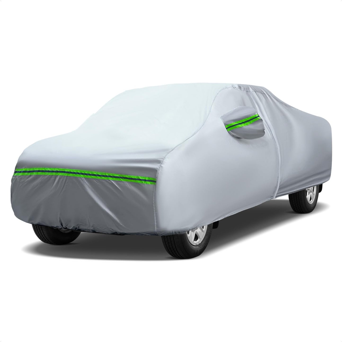 6-Layers Premium MPV Car Cover Waterproof All Weather Weatherproof UV Sun Protection Snow Dust Storm Resistant Outdoor Exterior Custom Form-Fit Full Padded Car Cover with Straps 199"-210" K17
