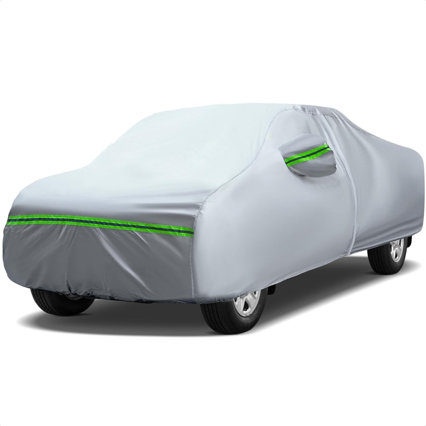 6-Layers Premium MPV Car Cover Waterproof All Weather Weatherproof UV Sun Protection Snow Dust Storm Resistant Outdoor Exterior Custom Form-Fit Full Padded Car Cover with Straps 199"-210" K17