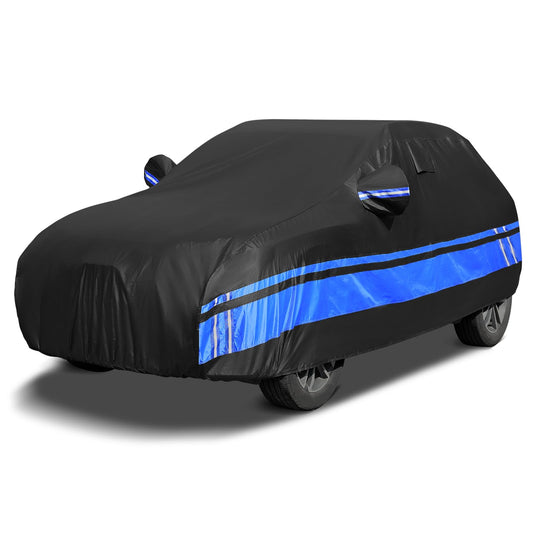 10-Layer for Jeep Covers Waterproof 2 Door All Weather for Automobiles, Outdoor for Jeep Cover with Rain Snow Sun UV Protection, Universal Fits for Jeep Wrangler Cover TJ YJ CJ JK JL