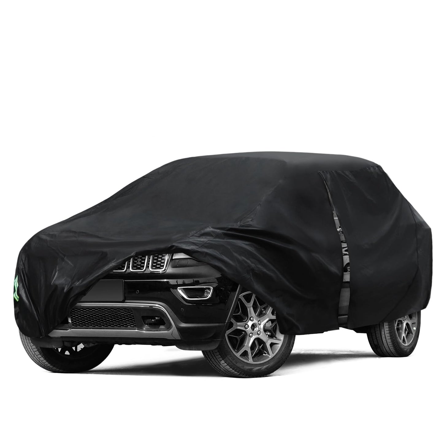 6 Layers SUV Car Cover Waterproof All Weather for Automobiles, Size A5 with Zipper & Cotton Universal Fit for Buick Encore, Chevrolet Trax, Ford Escape (Up to 181inch), Silver