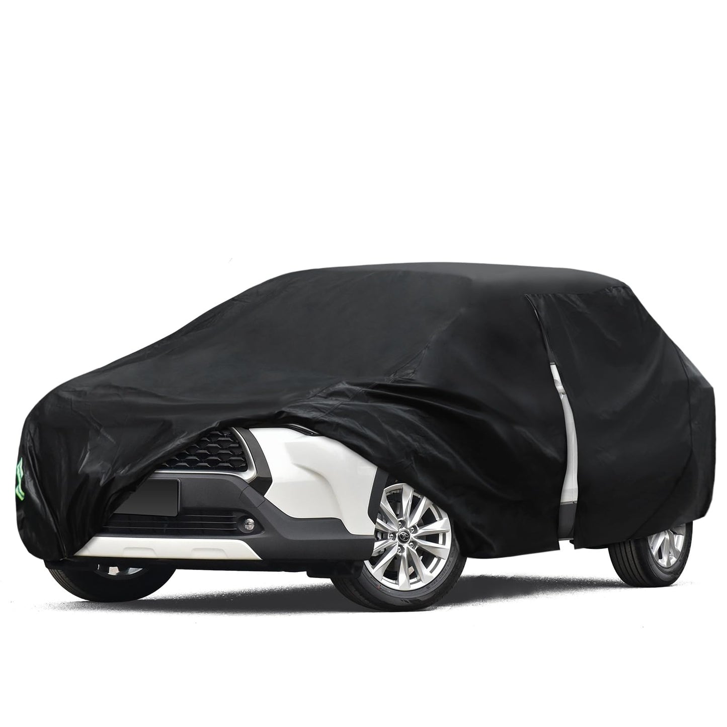 6 Layers SUV Car Cover Waterproof All Weather for Automobiles, Size A5 with Zipper & Cotton Universal Fit for Buick Encore, Chevrolet Trax, Ford Escape (Up to 181inch), Silver