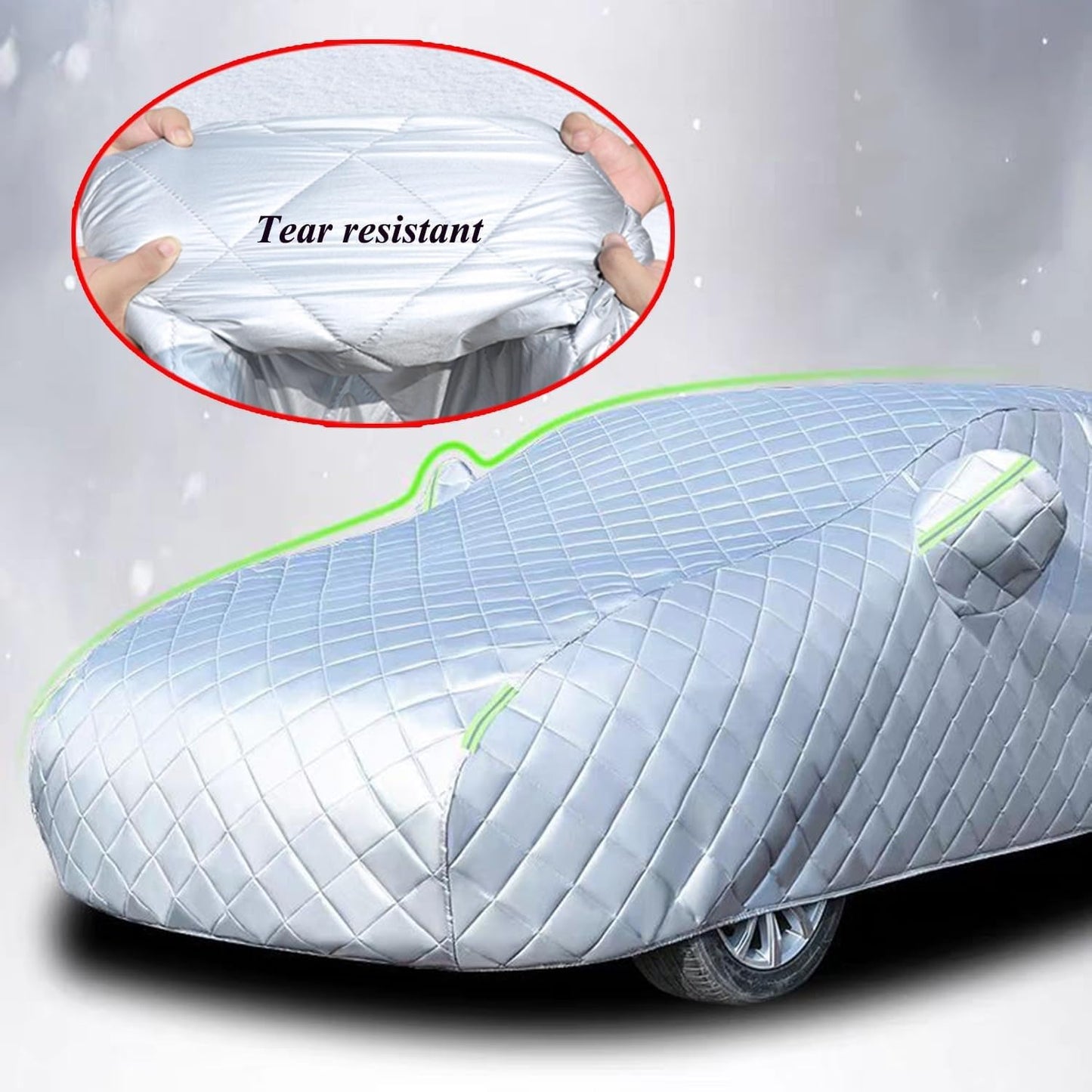 Hail Protector Truck Cover, Compatible with Ford F150 250/Chevy Silverado/GMC Sierra/Dodge Ram 1500/Toyota Outdoor Waterproof Car Cover All Weather, Fit Truck Length Up to 242"