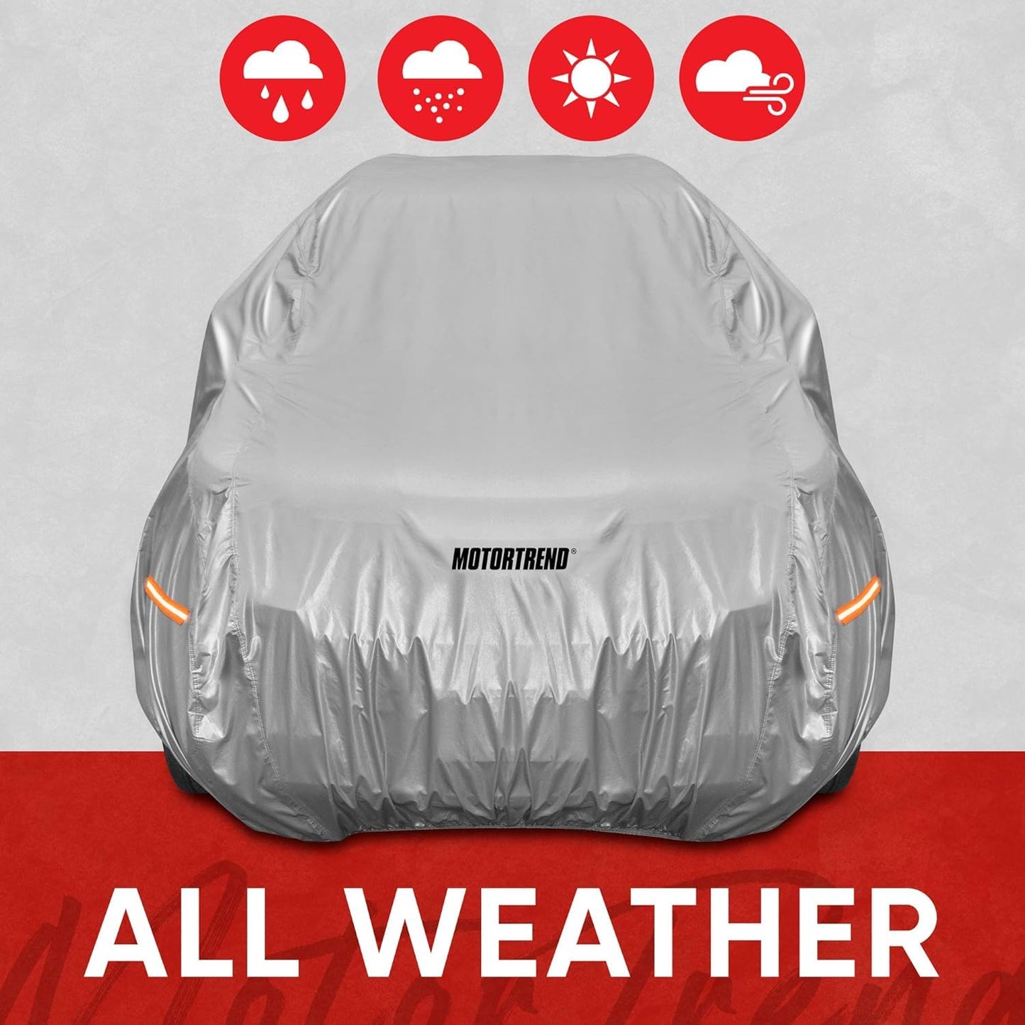 Motor Trend SafeKeeper Heavy Duty Car Cover Waterproof All Weather, Multi-Layered Truck SUV Car Cover for Snow Rain Sun UV Protection, Full Exterior Car Covers for Automobiles (Fits up to 210" Length)