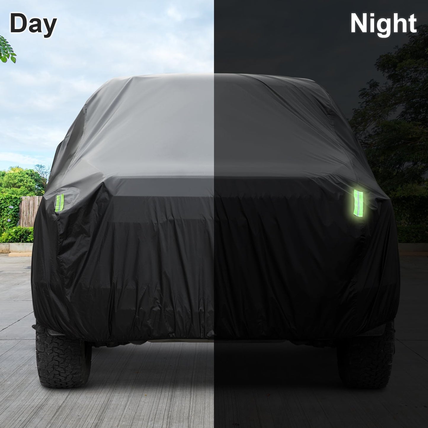 Sailnovo Car Cover Waterproof All Weather,7 Layers Heavy Duty Outdoor Full Car Cover, Snowproof Rainproof Windproof Sun UV Protection (PE+Cotton,A7 Fit Hatchback-Length (Up to 177"))