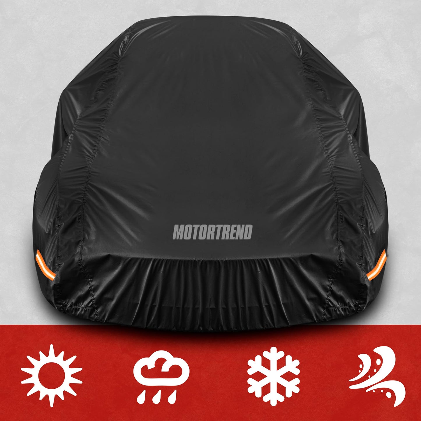 Motor Trend SafeKeeper Heavy Duty Car Cover Waterproof All Weather, Multi-Layered Truck SUV Car Cover for Snow Rain Sun UV Protection, Full Exterior Car Covers for Automobiles (Fits up to 210" Length)