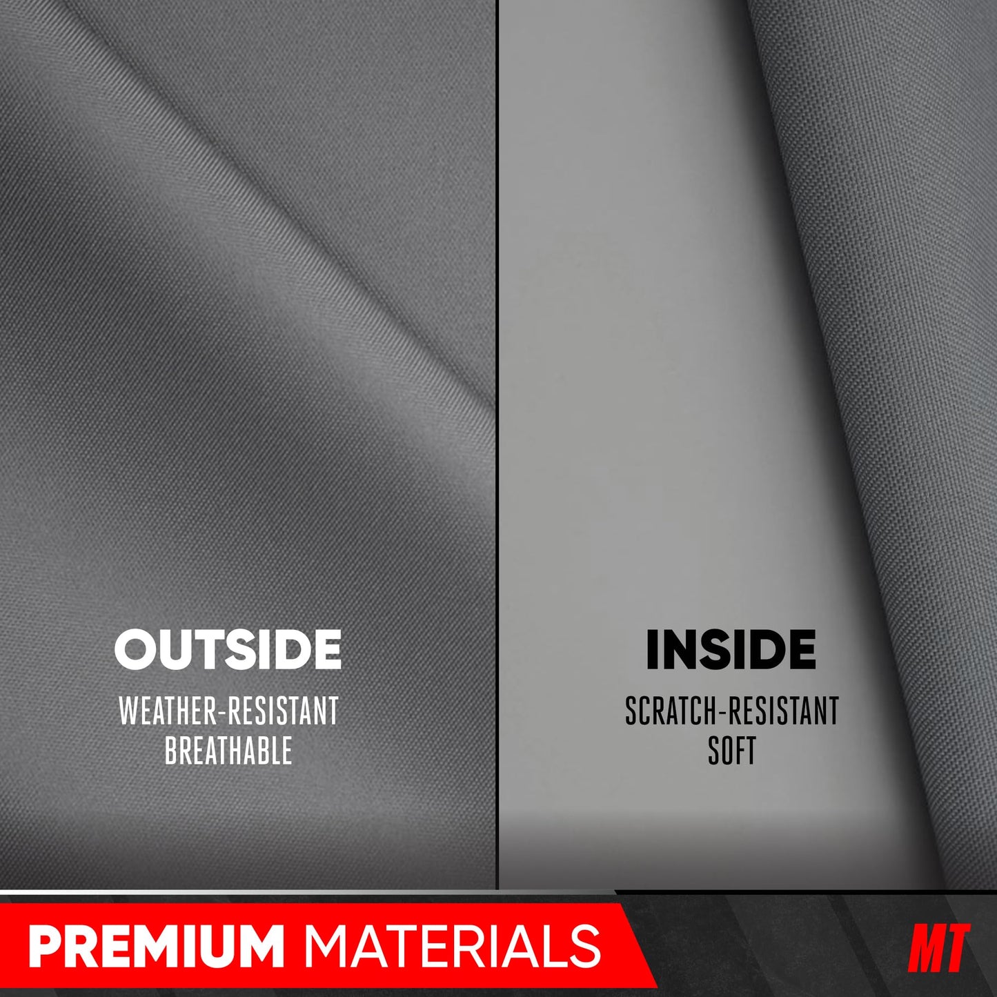 Motor Trend Breathable Lightweight Car Cover, Anti-Moisture Build-Up Water-Resistant Scratch-Resistant Travel-Friendly, Universal Fit for Cars SUVs Trucks Vans All-Weather Outdoor/Indoor, (L) 190" L