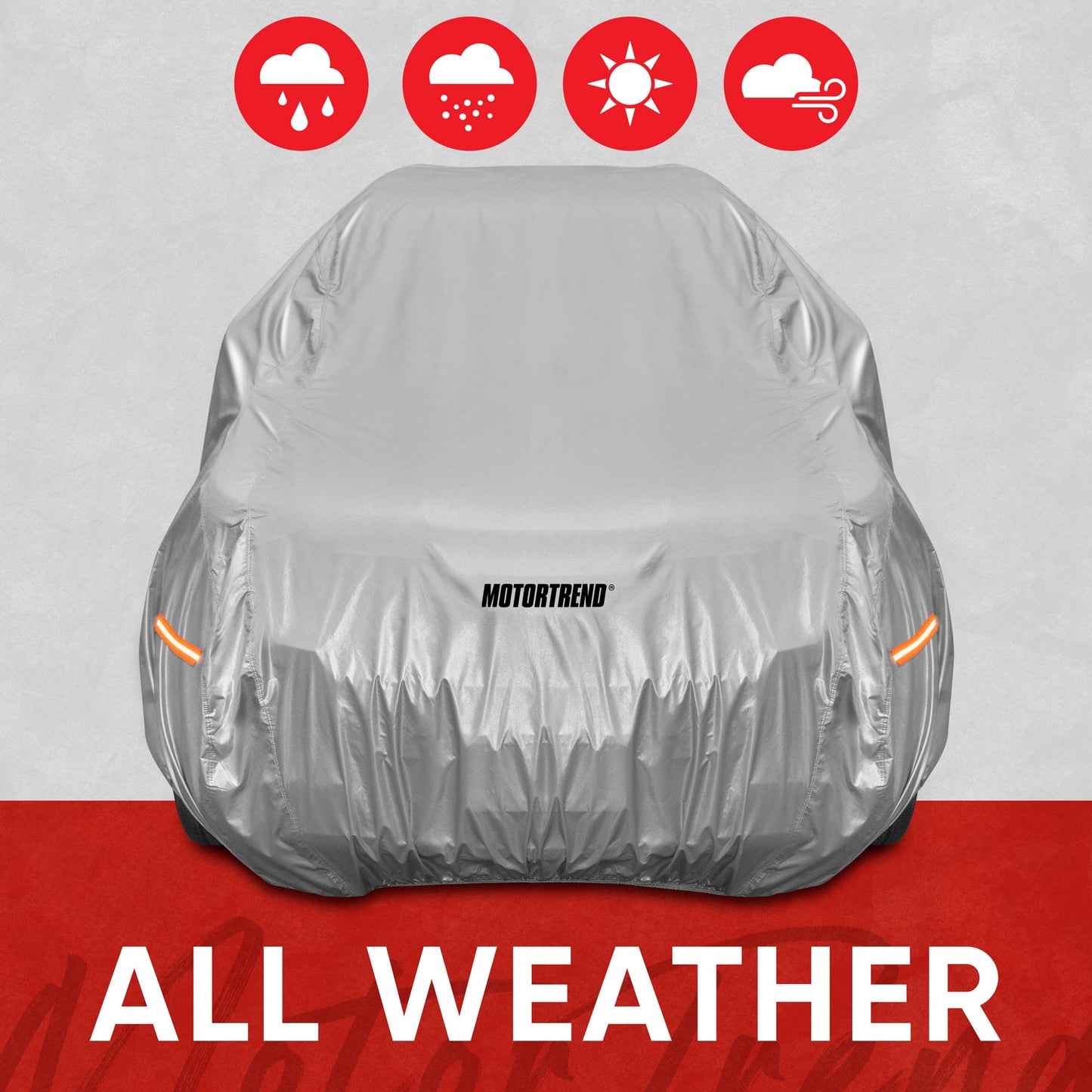 Motor Trend SafeKeeper Heavy Duty Car Cover Waterproof All Weather, Multi-Layered Truck SUV Car Cover for Snow Rain Sun UV Protection, Full Exterior Car Covers for Automobiles (Fits up to 210" Length)