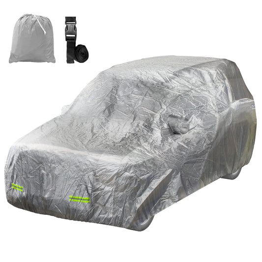 Mockins 182"x74"x68" Small SUV Car Cover | 190T Polyester Car Covers for Automobiles SUV Sizes | Heavy Duty Car Cover for SUV | Outdoor & Indoor Car Cover | Portable Cover for Cars Outside